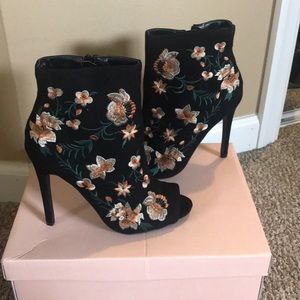 JustFab - open toe booties